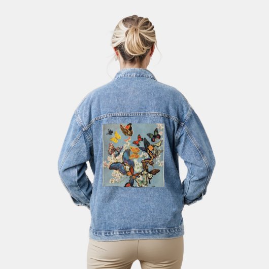 Butterfly Denim Jacket (Model)