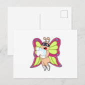 Butterfly Dentist Teeth Briefkaart (Voorkant / Achterkant)