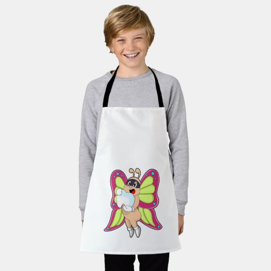 Butterfly Dentist Teeth Schort (Gedragen)