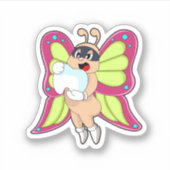 Butterfly Dentist Teeth Sticker (Voorkant)