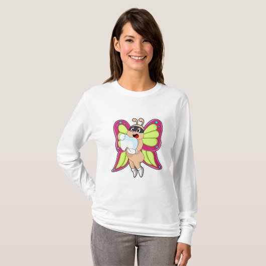 Butterfly Dentist Teeth T-shirt (Voorkant volledig)