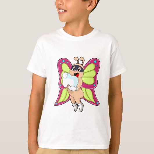 Butterfly Dentist Teeth T-shirt (Voorkant)
