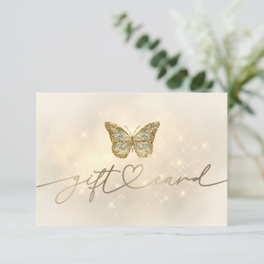 Butterfly Design Cadeaubon (Staand voorkant)