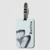 Butterfly Design Custom Name Bagagelabel (Voorkant (verticaal))