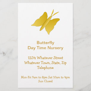 Butterfly Design Daytime Nursery Flyer