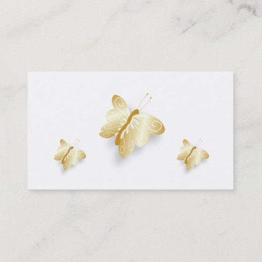 Butterfly Design Lepidopterist Visitekaartje (Achterkant)