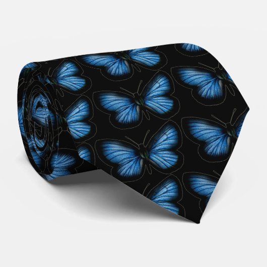Butterfly Design Necktie Stropdas (Opgerold)