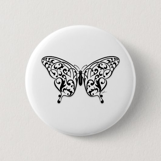 Butterfly_Design Ronde Button 5,7 Cm (Voorkant)
