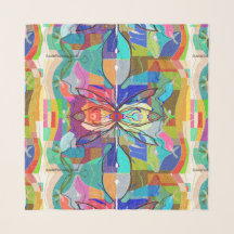 Butterfly design scarf van Julie Richman
