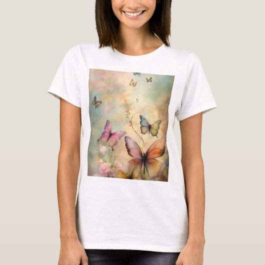 Butterfly Design T-shirt (Voorkant)