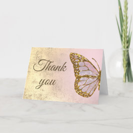 butterfly design thank you kaart