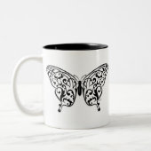 Butterfly_Design Tweekleurige Koffiemok (Links)