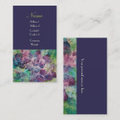 Butterfly Designer Corporate Profile Cards Paars Visitekaartje (Voorkant / Achterkant)