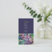Butterfly Designer Corporate Profile Cards Paars Visitekaartje (Staand voorkant)