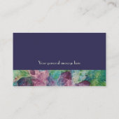 Butterfly Designer Corporate Profile Cards Paars Visitekaartje (Achterkant)