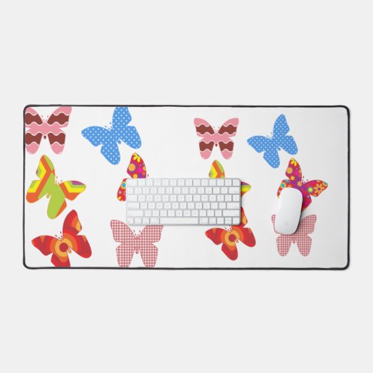 Butterfly Desk Mat (Keyboard & Muis)