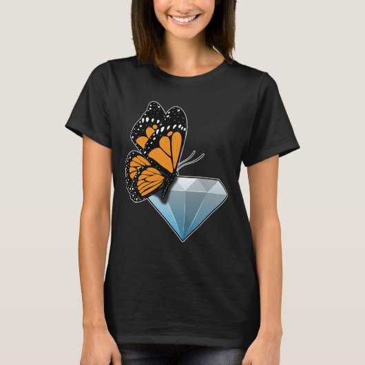 Butterfly Diamond T-shirt (Voorkant)