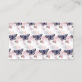 Butterfly Diaper Raffle Ticket voor Baby shower Informatiekaartje (Achterkant)