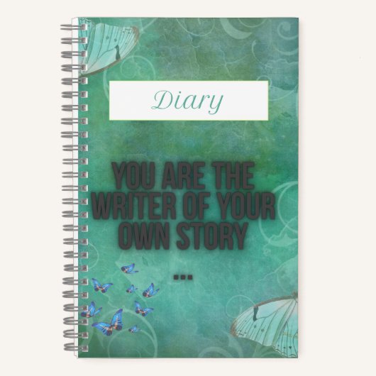 Butterfly Diary – Elegant Journal Notebook Notitieboek (Voorkant)