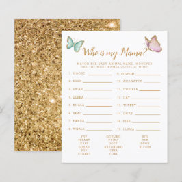 Butterfly die mijn Baby shower-spel is