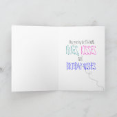 Butterfly Dimensional Yellow Birthday Kaart (Binnen)