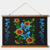 Butterfly Doodle Hangend Wandkleed (Voorkant)