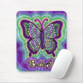 Butterfly Doodle Mousepad Muismat (Met muis)