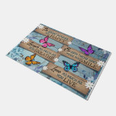 Butterfly Doormat, doe wat je gelukkig maakt  Deurmat (Schuin)