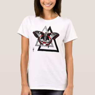 butterfly dotwrok t-shirt