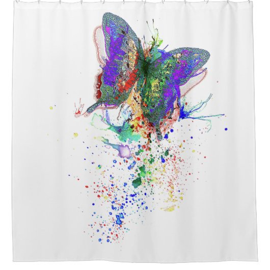 Butterfly Douchegordijn (Voorkant)