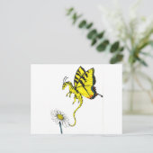 Butterfly Dragon Briefkaart (Staand voorkant)