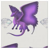 Butterfly Dragon Diamond Fabric Stof (Close Up)