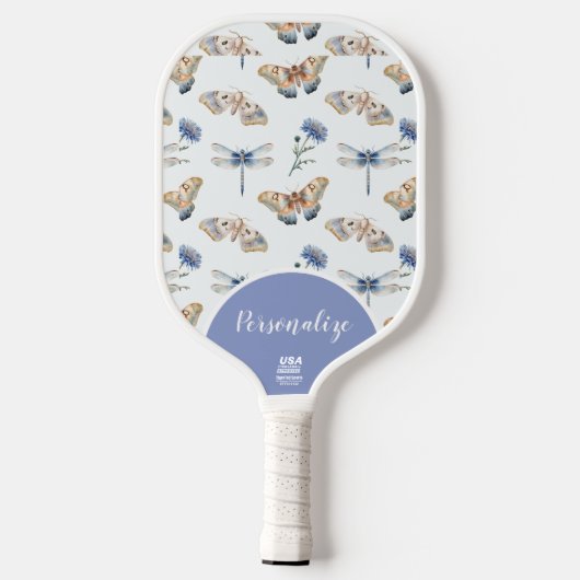 Butterfly Dragonfly Dainty  Officiële USA Pickleball Paddle (Achterkant)
