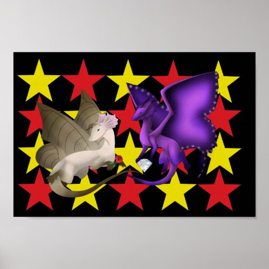 Butterfly Dragons Best Friends Stars Poster (Voorkant)