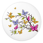 Butterfly drawer knobs ceramic Keramische Knop (Voorkant)