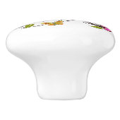 Butterfly drawer knobs ceramic Keramische Knop (Zijkant)