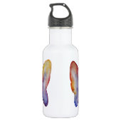 Butterfly Drawing Water Bottle (532 ml), wit Waterfles (Achterkant)