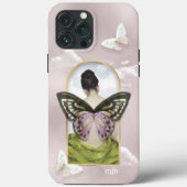 Butterfly Dream Fantasy Collage met Monogram Case-Mate iPhone Case (Achterkant)