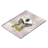 Butterfly Dream Fantasy Collage met Monogram Notitieboek (Linkerzijde)