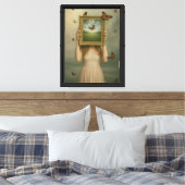 Butterfly Dream Lijst Canvas Kunstdruk Afdruk (Insitu (Slaapkamer))