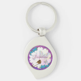 Butterfly Dream Scene Jeweled NAME Sleutelhanger