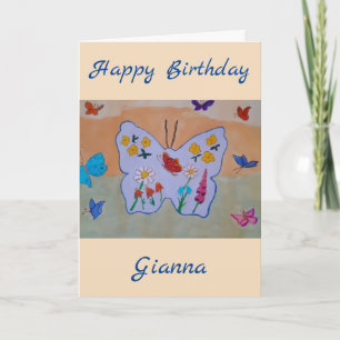 Butterfly Dreaming Birthday Kaart