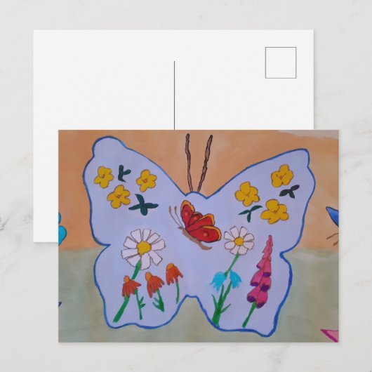 Butterfly Dreaming Briefkaart (Voorkant / Achterkant)