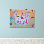 Butterfly Dreaming Canvas Art (Insitu (Houten vloer))