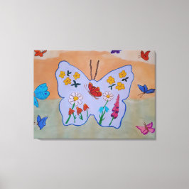Butterfly Dreaming Canvas Art Afdruk