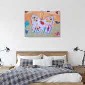 Butterfly Dreaming Canvas Art Afdruk (Insitu (Slaapkamer))