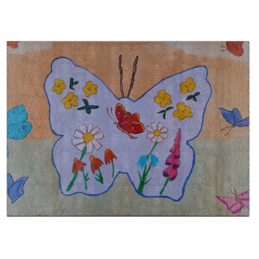 Butterfly Dreaming Chopping Board Snijplank (Voorkant)