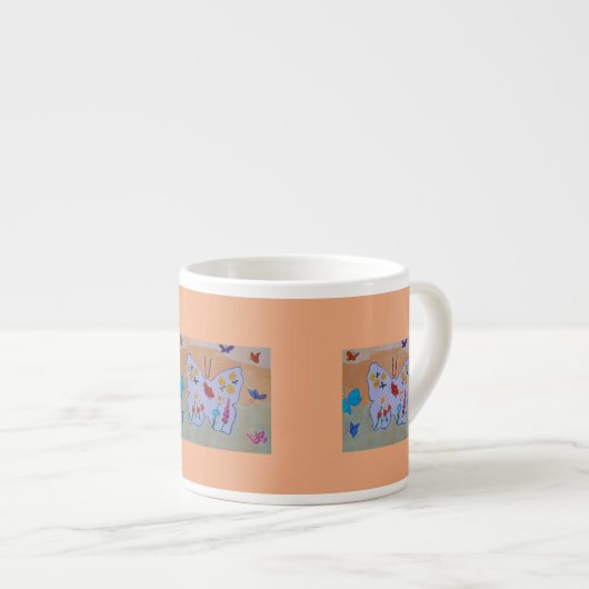Butterfly Dreaming Espresso Mok (Voorkant rechts)