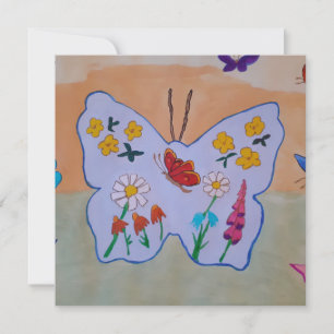 Butterfly Dreaming Flat Wenskaart Kaart