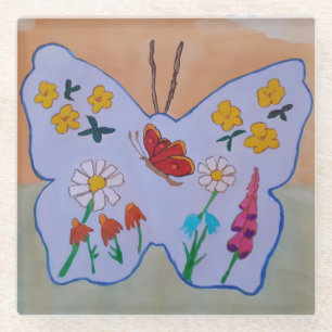 Butterfly Dreaming Glazen Onderzetter